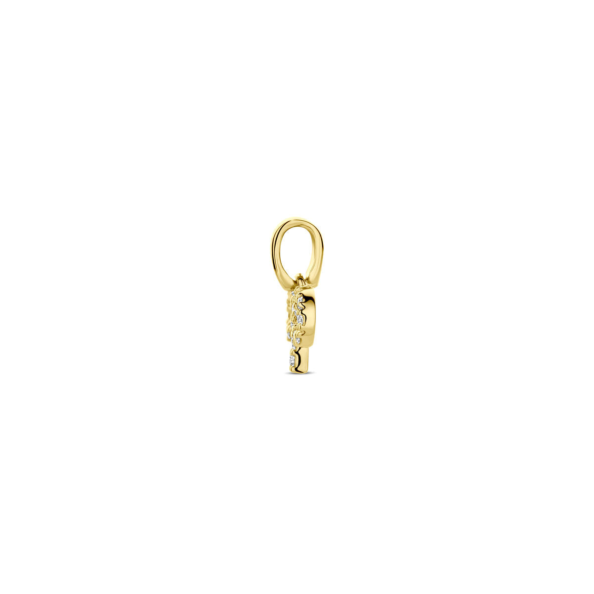 pendentif étoiles diamant h si or jaune 14K