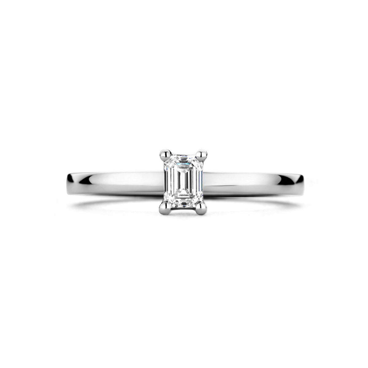 bague en platine diamant 0.30ct g vsi platine