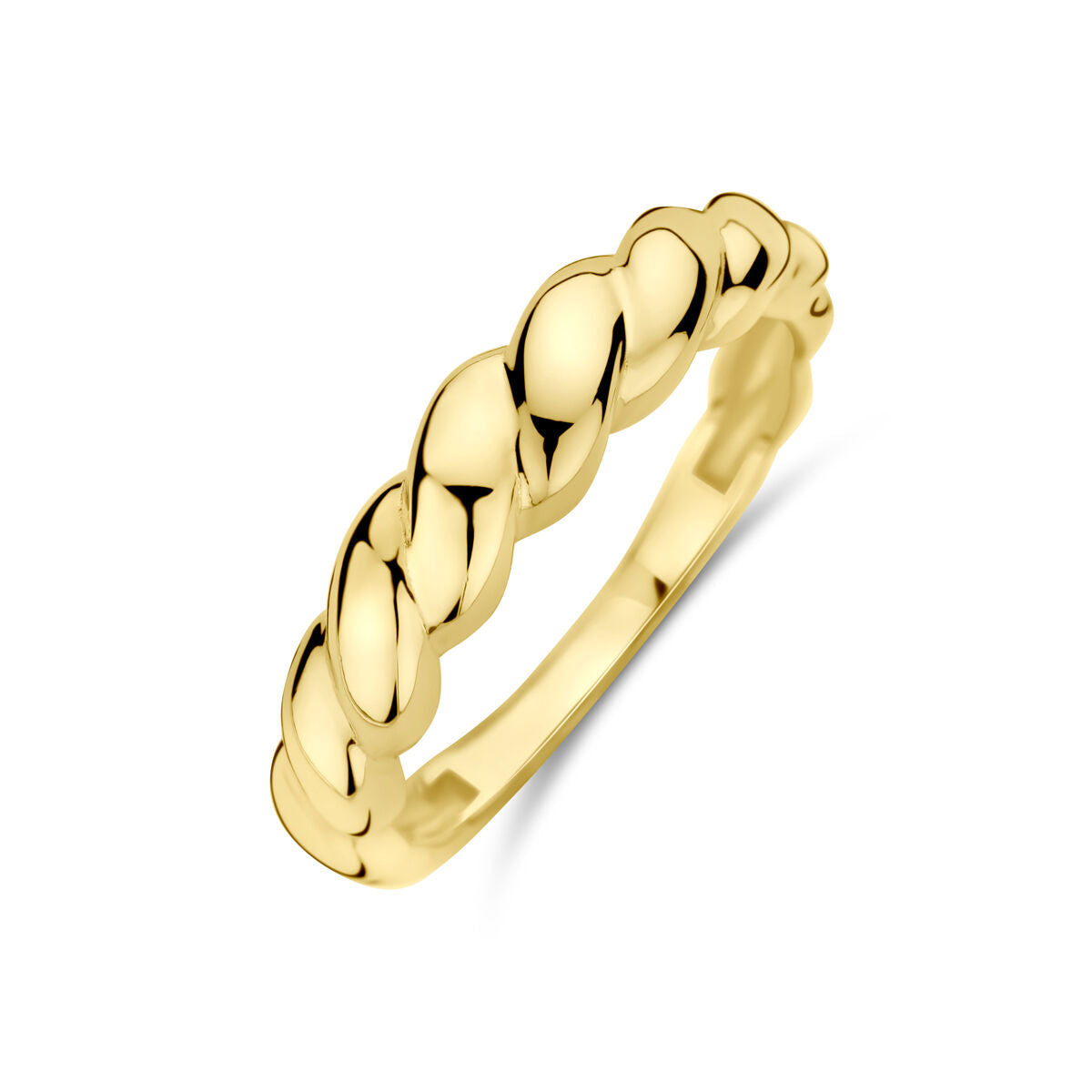 bague torsadée en or jaune 14 carats