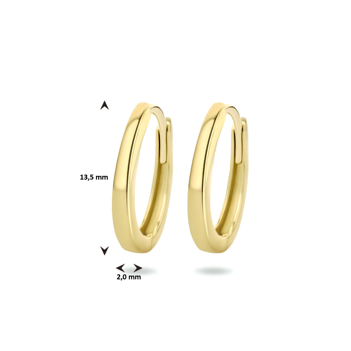 créoles 14K or jaune