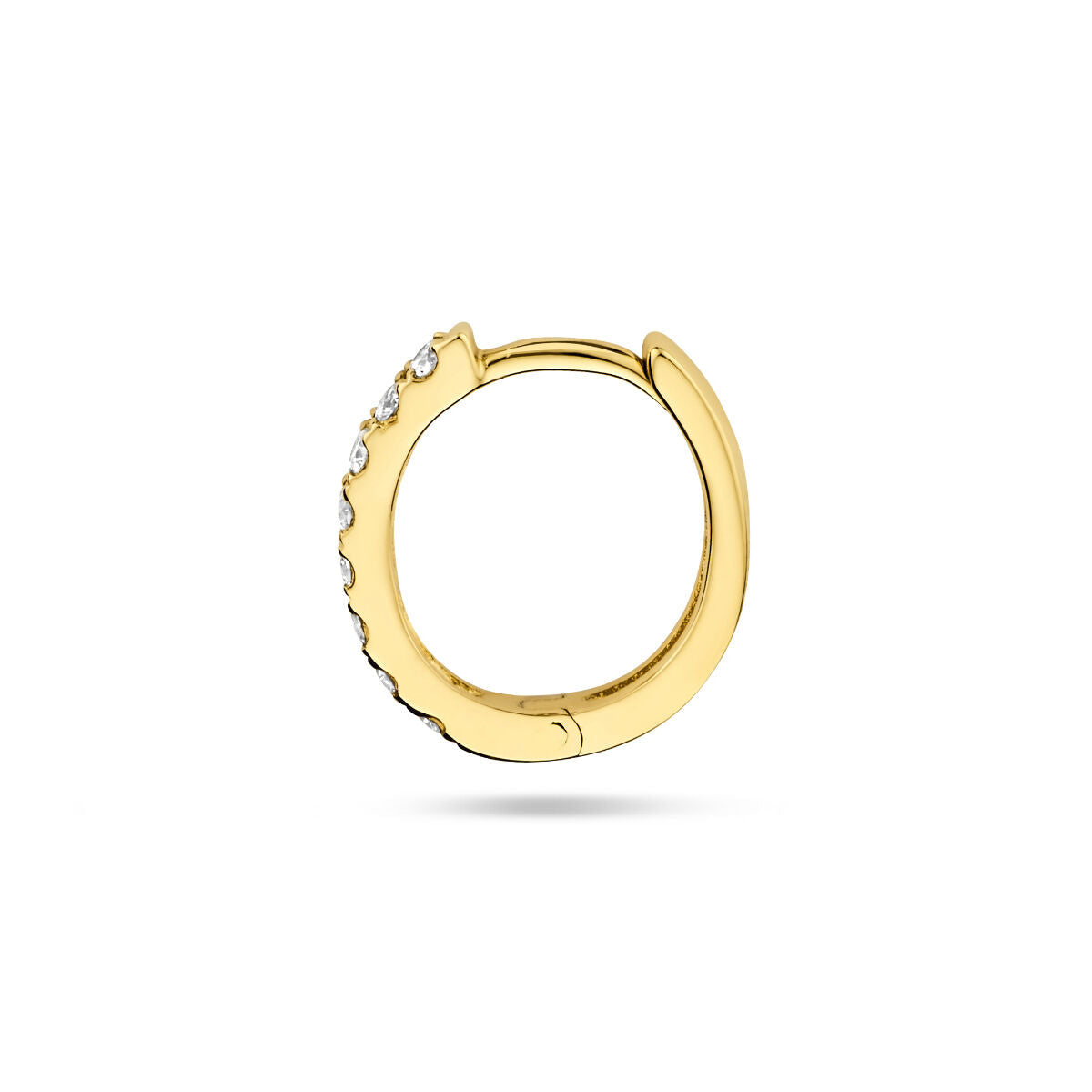 créole diamant 0.075ct g si par pièce or jaune 14K