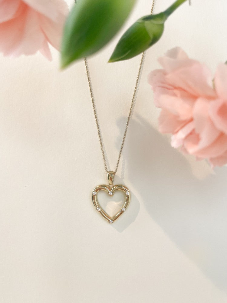 Pendentif or jaune zircone