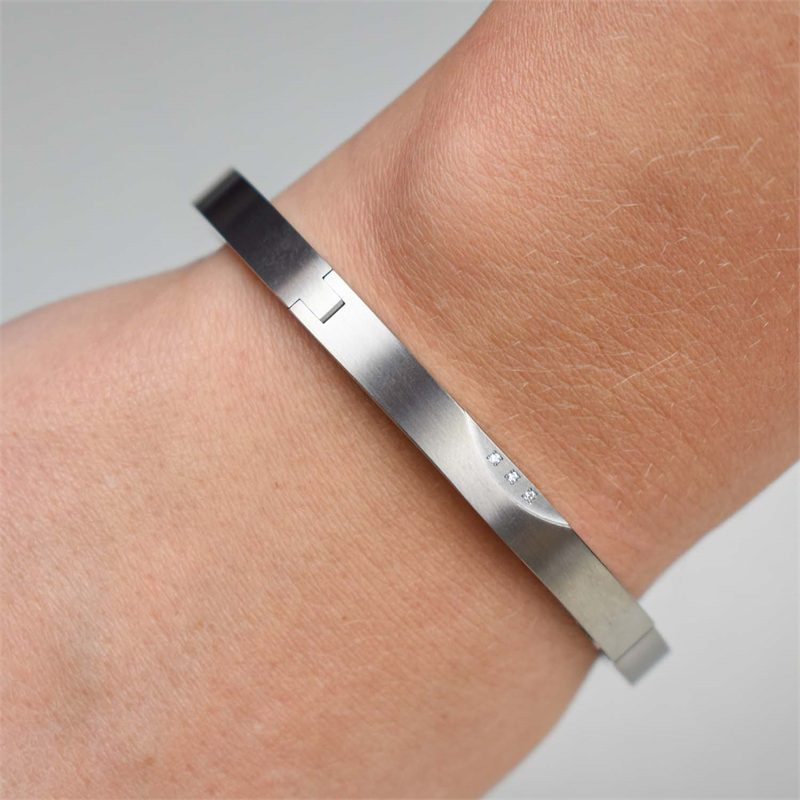 Boccia Titanium Armband Spang dia 3/ 0.015 - 03006-02