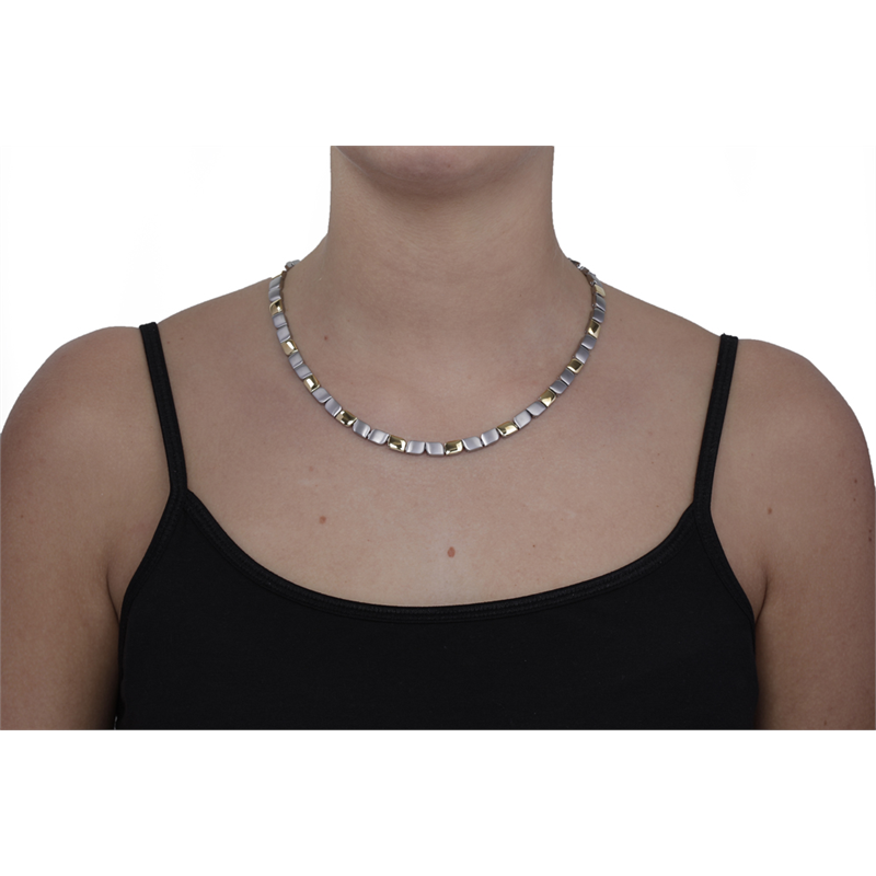 Collier Bicolor en Titane 08003-02