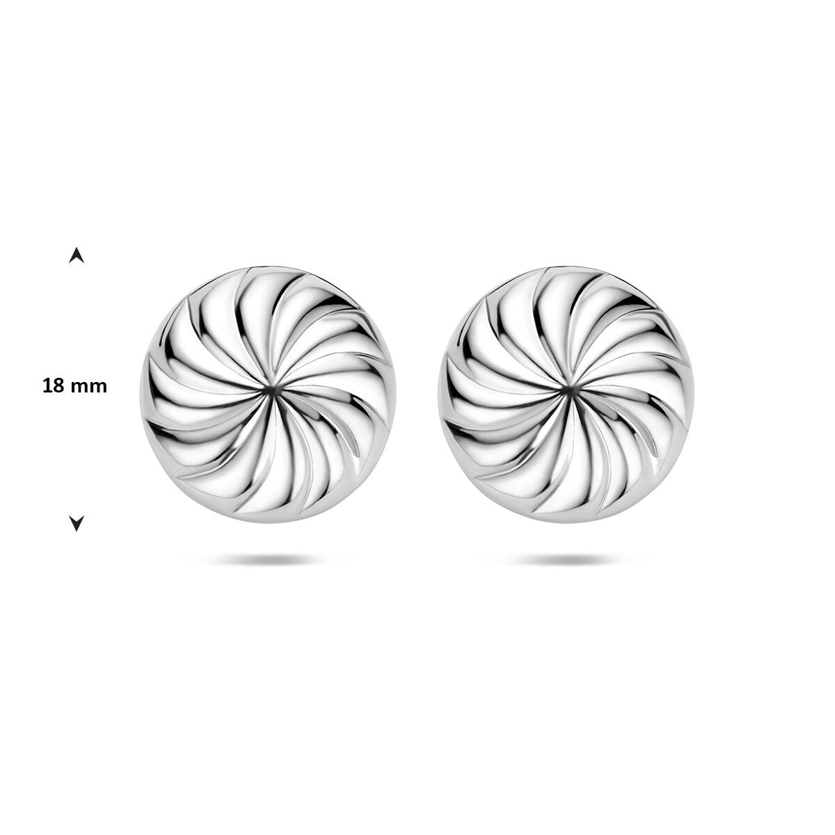 Puces d'oreilles en argent en forme de nœud 925 rhodiées