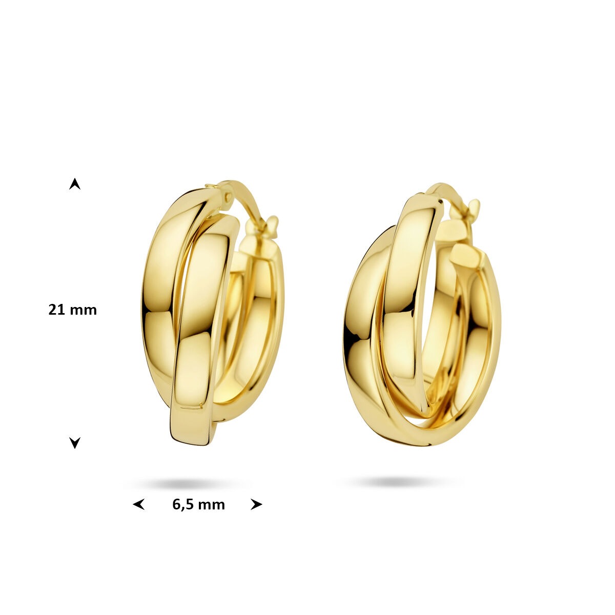 Créoles en or – or jaune 14k