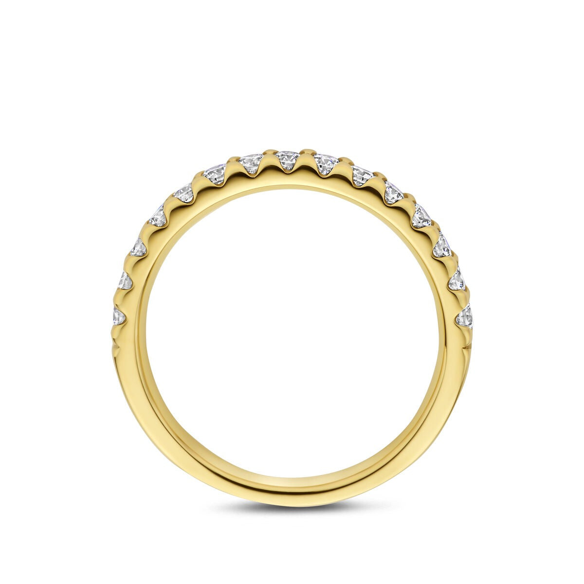 Bague pour femme en or avec diamant lab grown – or jaune 14k