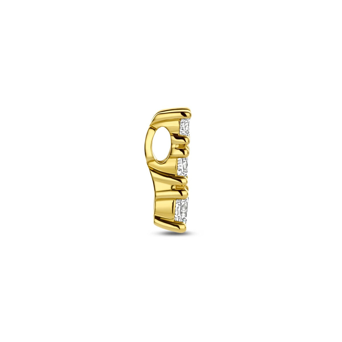 Pendentif en or avec diamant cultivé en laboratoire – or jaune 14k