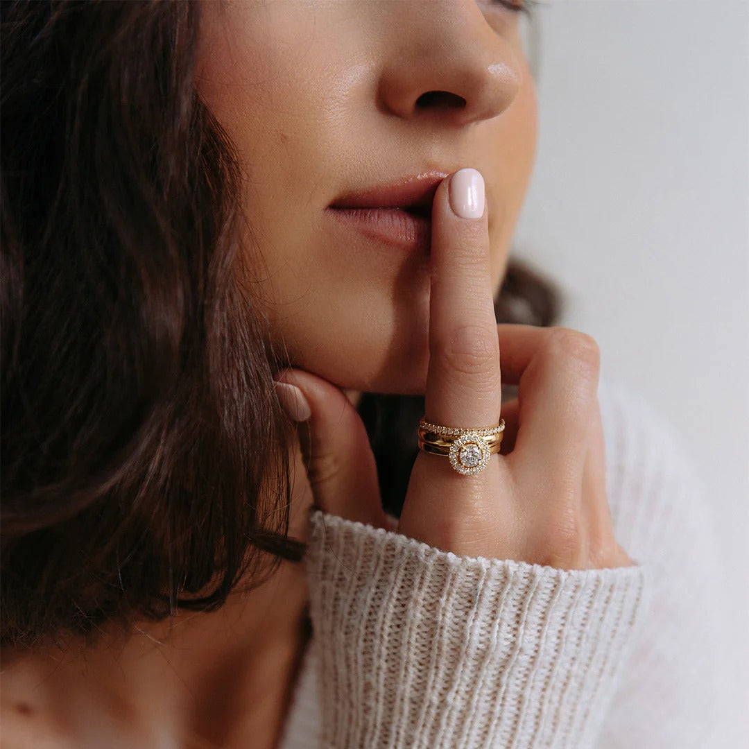 Bague Emma 0,75 crt. or jaune