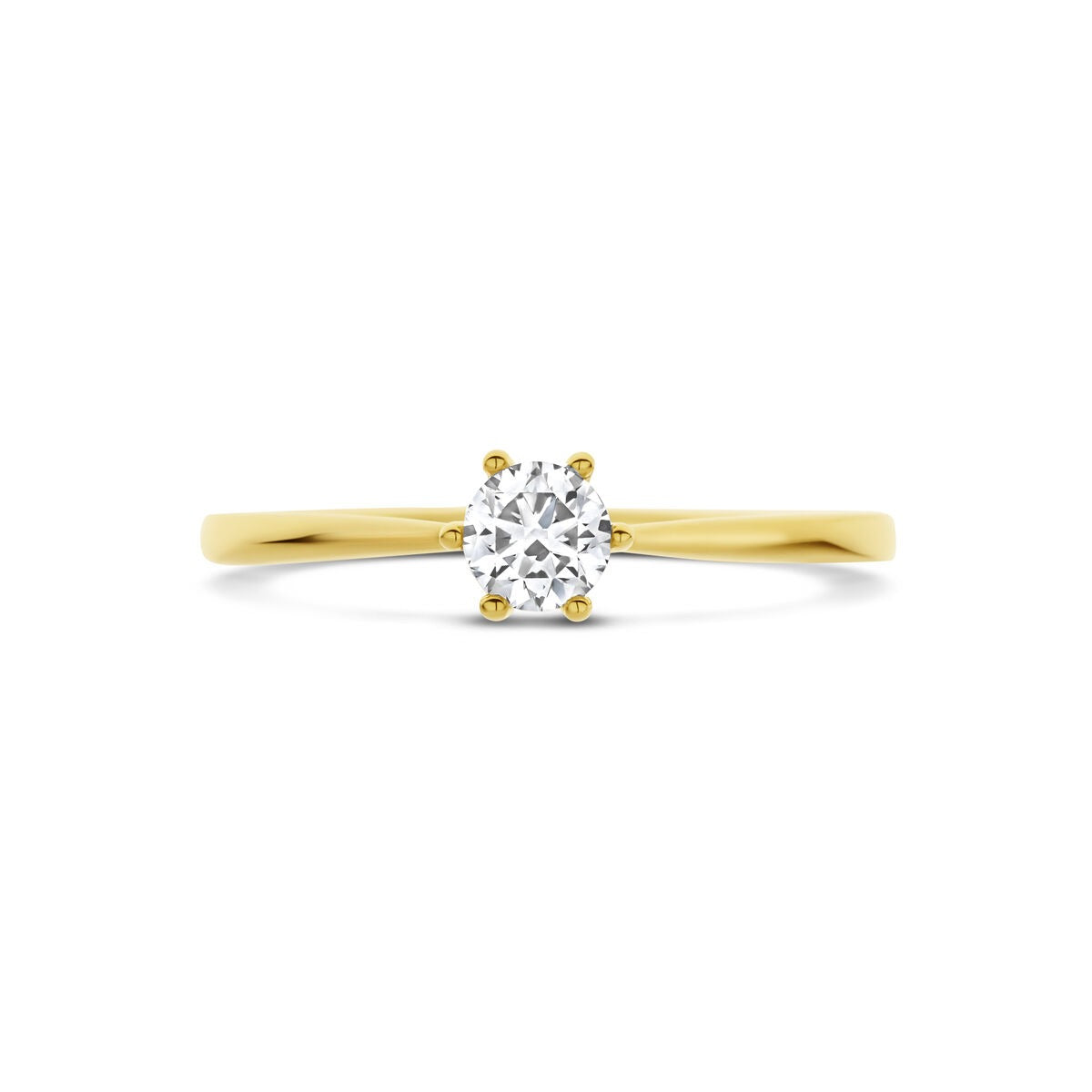 Bague pour femme en or avec diamant lab grown – or jaune 14k