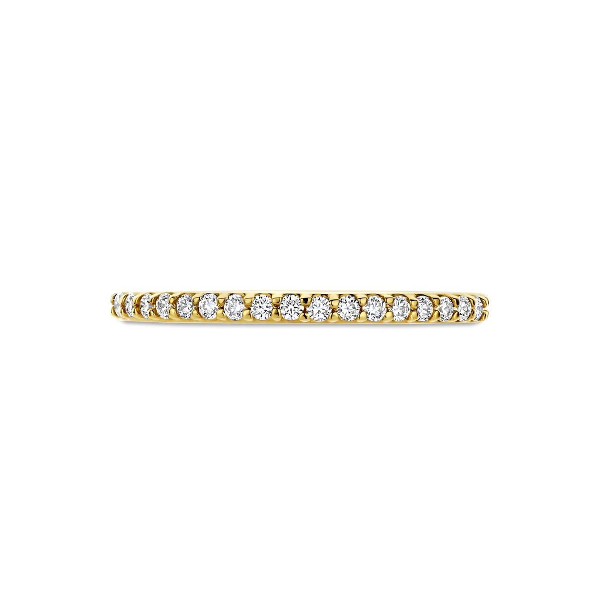 bague en or jaune 14k avec diamant cultivé en laboratoire