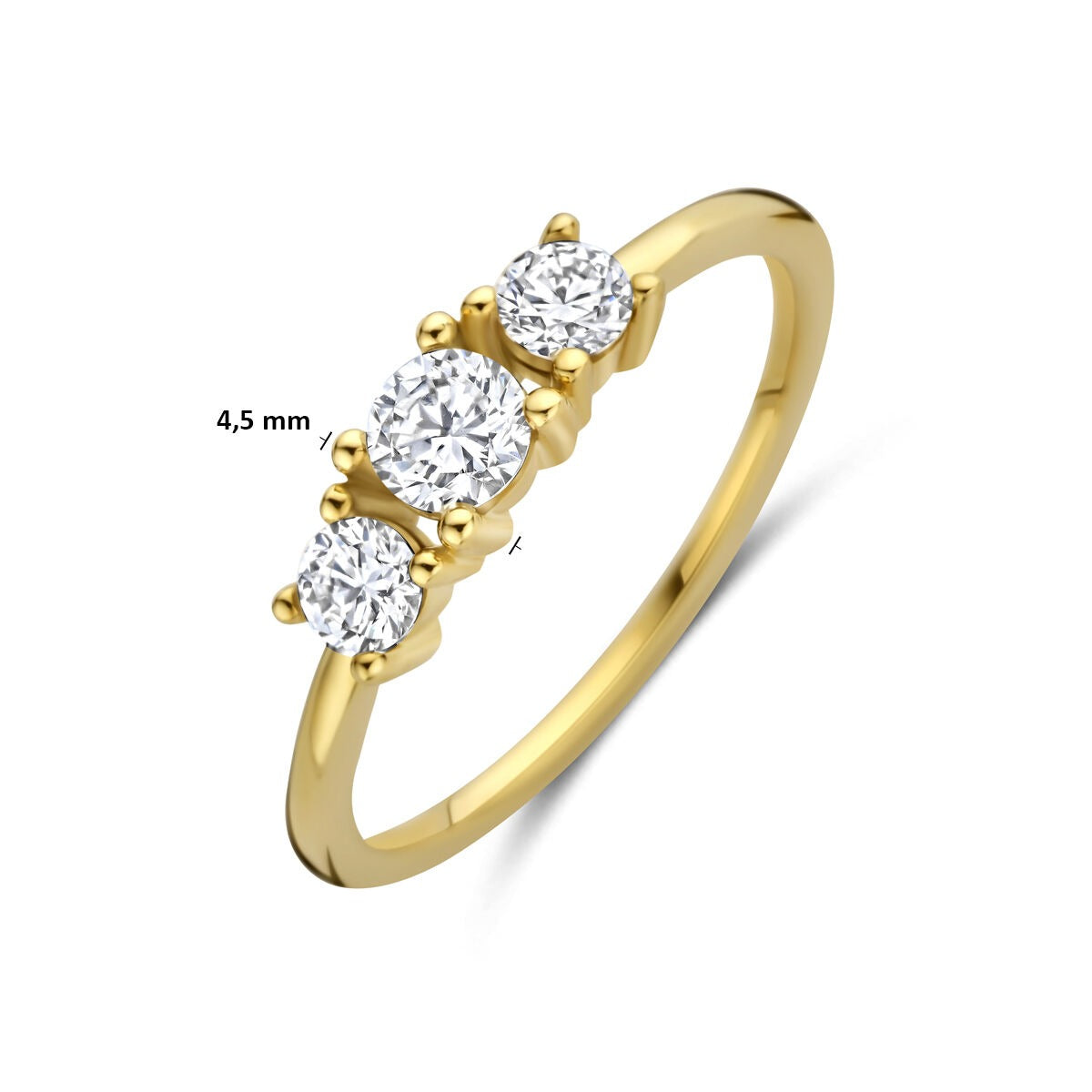 Bague pour femme en or avec diamant lab grown – or jaune 14k