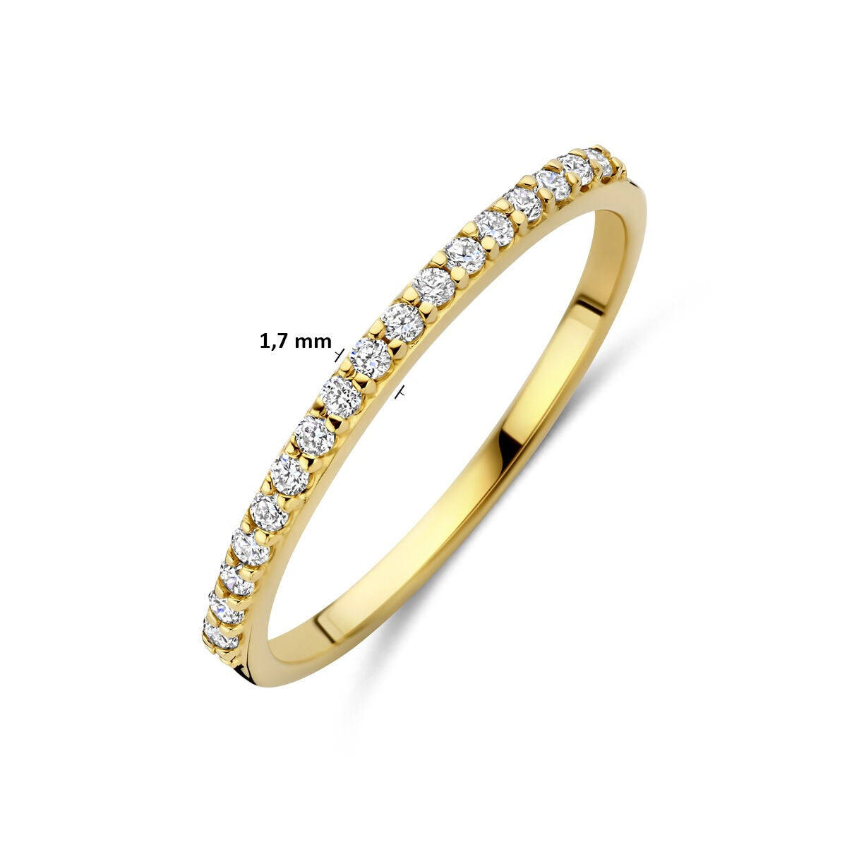 bague en or jaune 14k avec diamant cultivé en laboratoire
