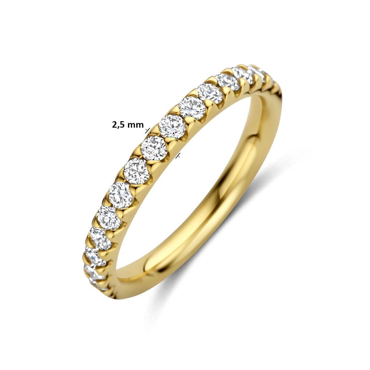 Bague pour femme en or avec diamant lab grown – or jaune 14k