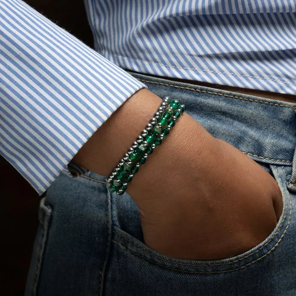 Mix Green Morning Glam Rocks Argent