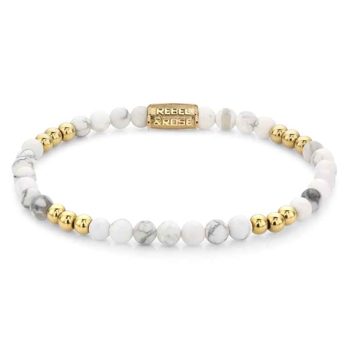 Gold & Virgin White - 4mm L