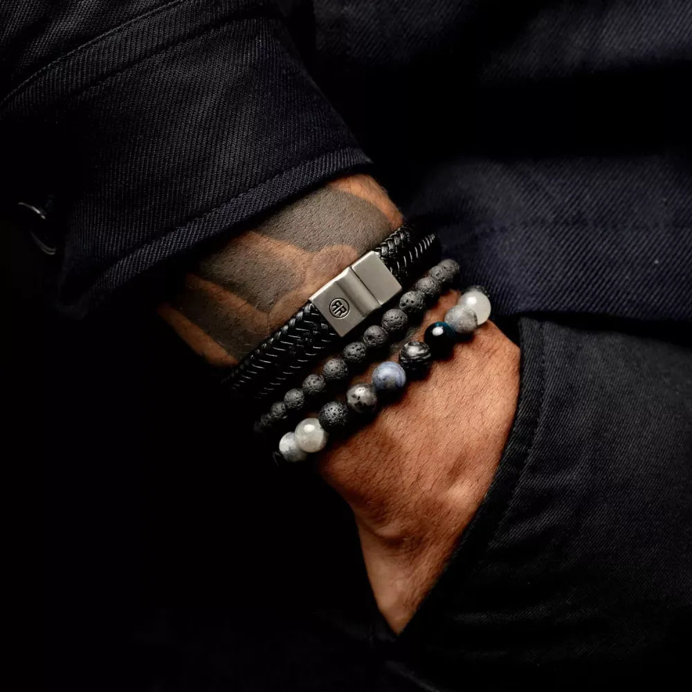 Full Metal Herringbone Noir Mat