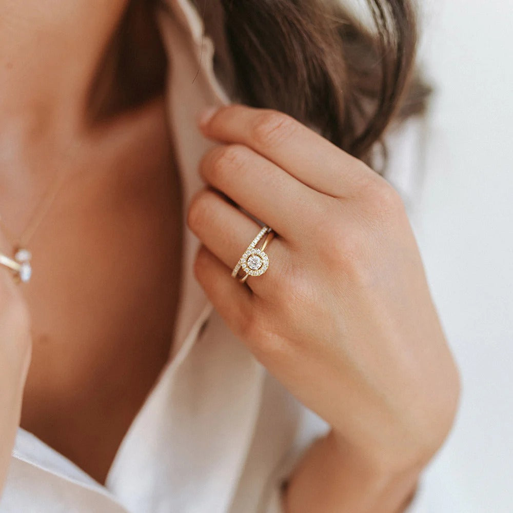 Bague Emma 0,75 crt. or jaune