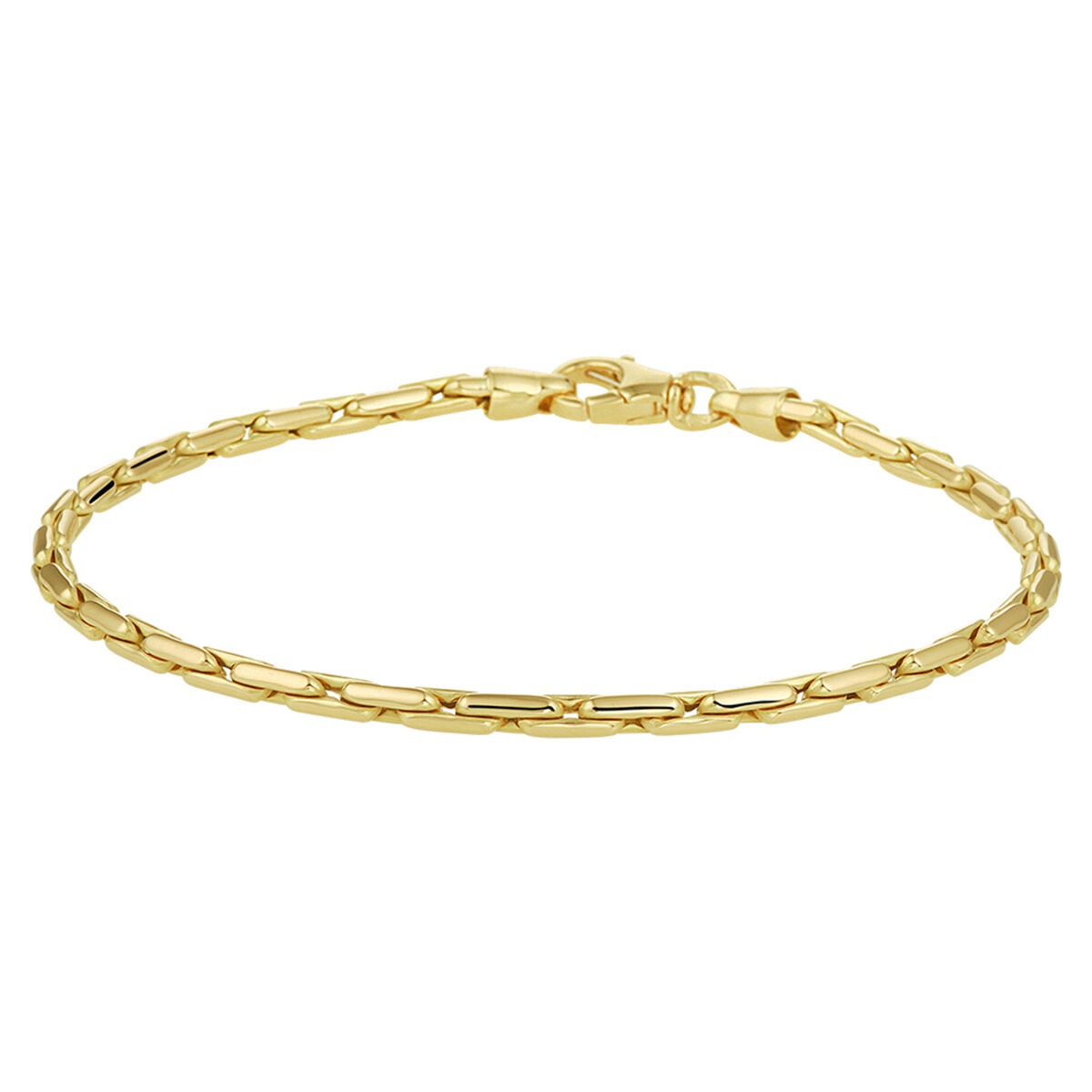 Bracelet en or jaune 9 carats avec maillons Cardano.