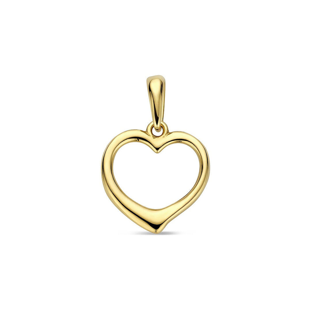 9k Geelgouden hart hanger