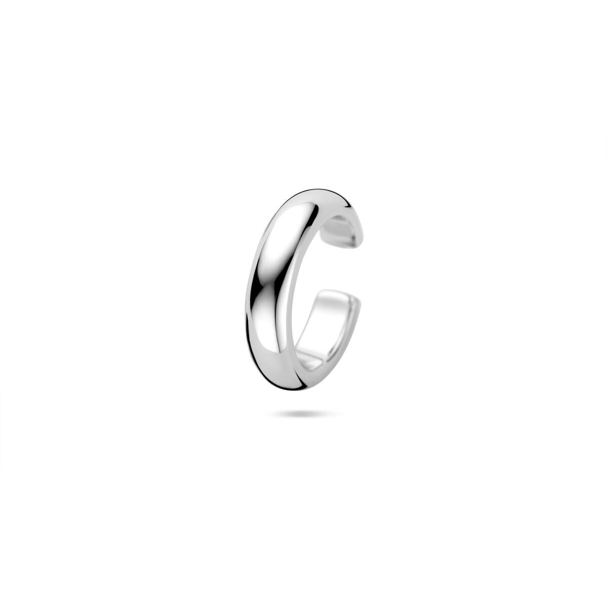 Ear cuff en argent rhodié en argent 925, dimensions 14,5 x 3,5 mm.
