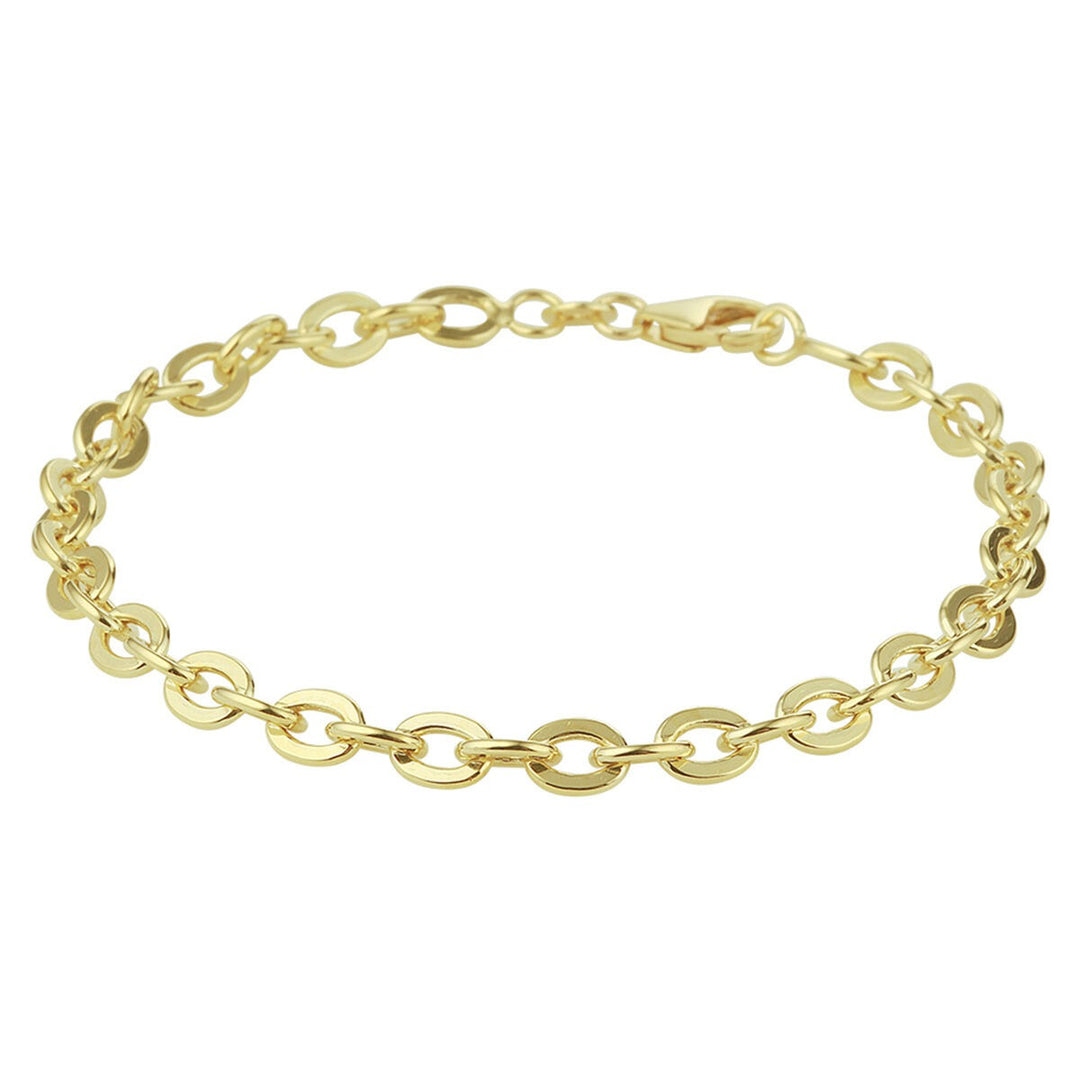 14k Geelgouden anker armband