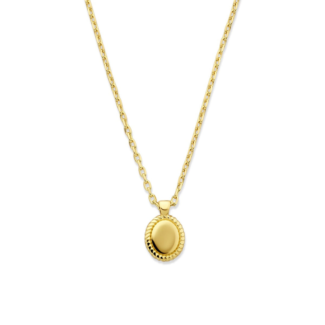 14k Geelgouden collier met hanger – verfijnde elegantie
