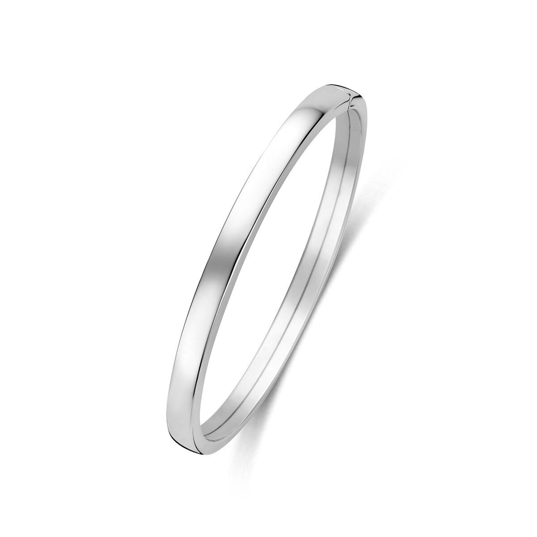 Gerhodineerde 925 zilveren bangle