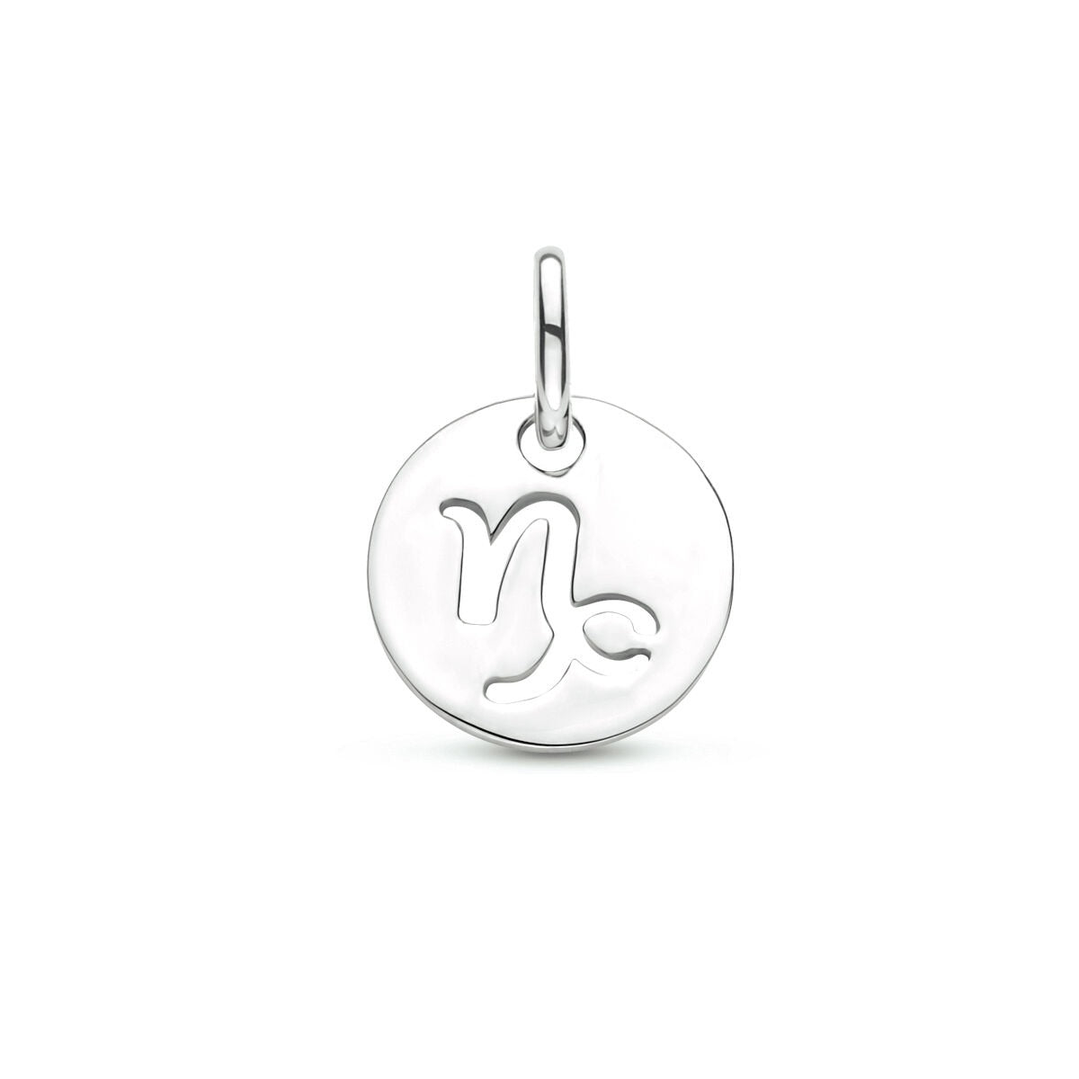 Pendentif en argent 925 rhodié avec le symbole du signe du zodiaque.