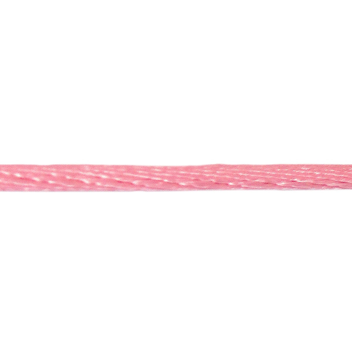 Corde satinée rose de 38 cm, idéale pour bracelet noué.