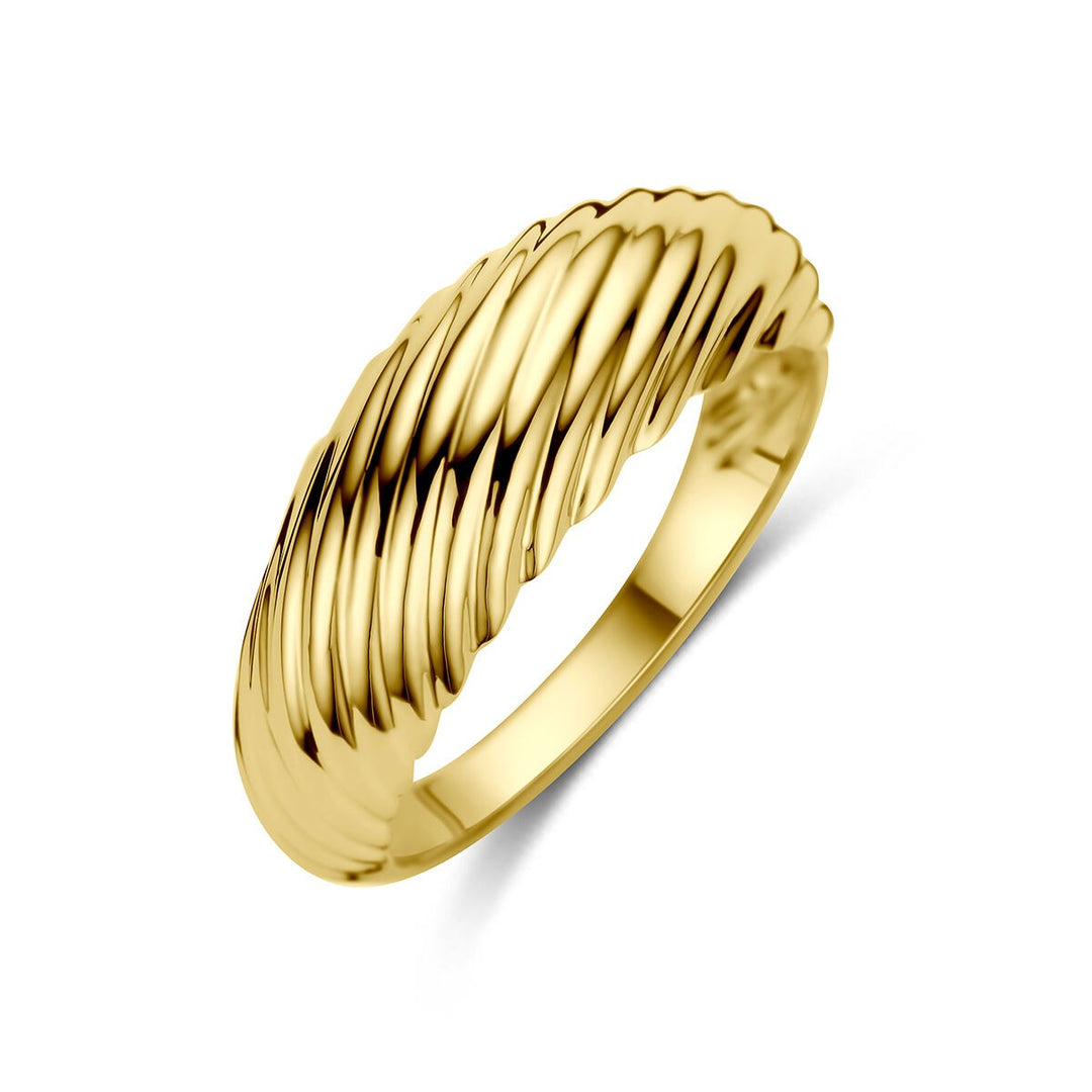 9k Geelgouden gedraaide ring