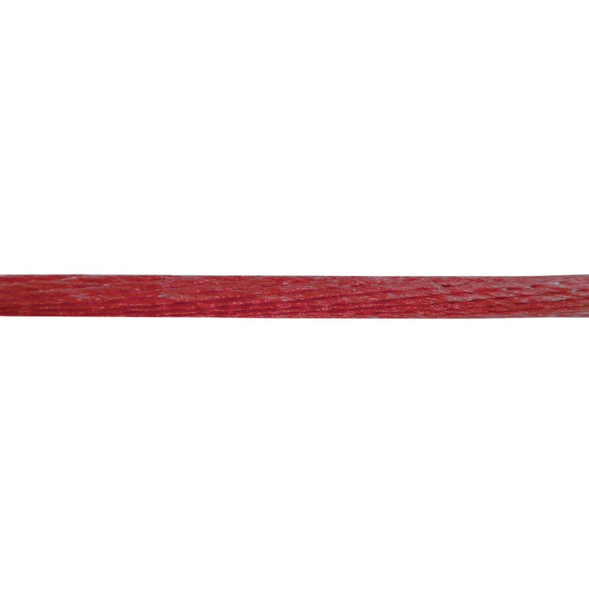 Bracelet en satin rouge, cordon fin et lisse.