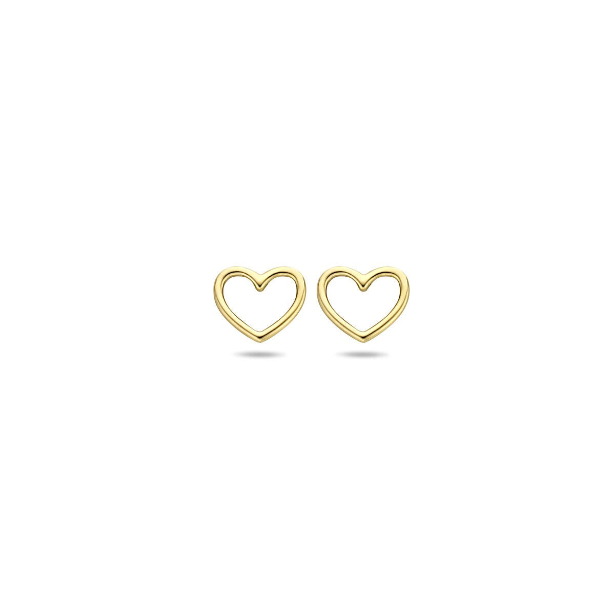 Puces d'oreilles en or – 9k or jaune, 5x5.5 mm