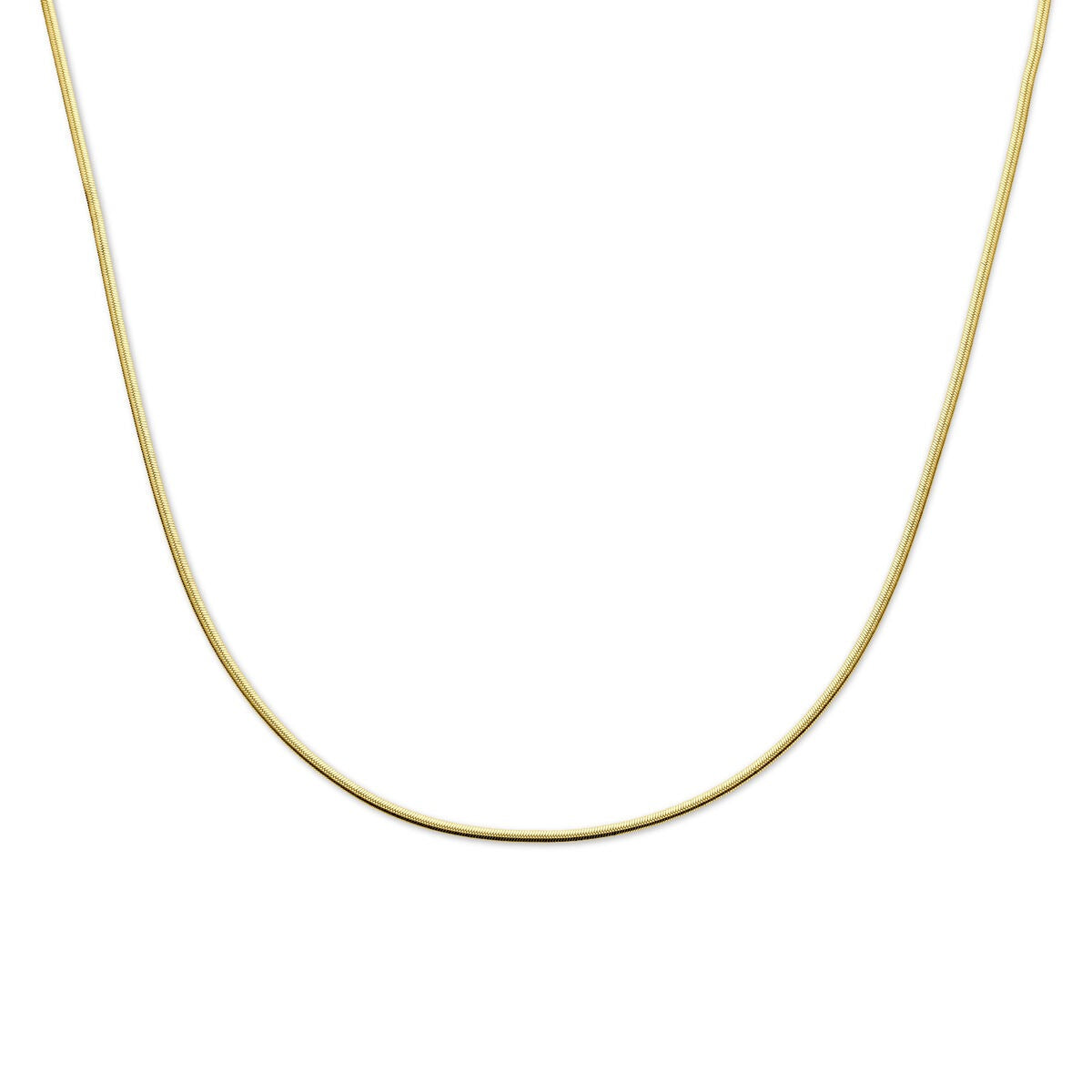 Vergulde gourmette ketting van 925 zilver met een dikte van 2 mm.