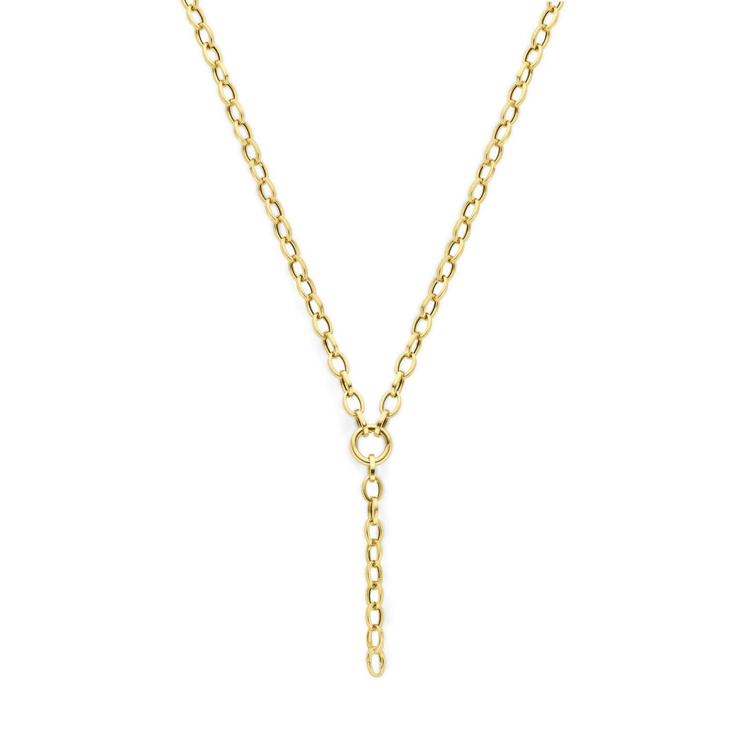14k geelgouden Y-collier
