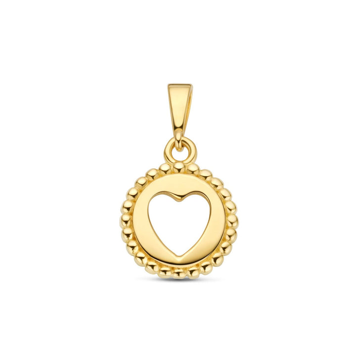 9k geelgouden hanger hart