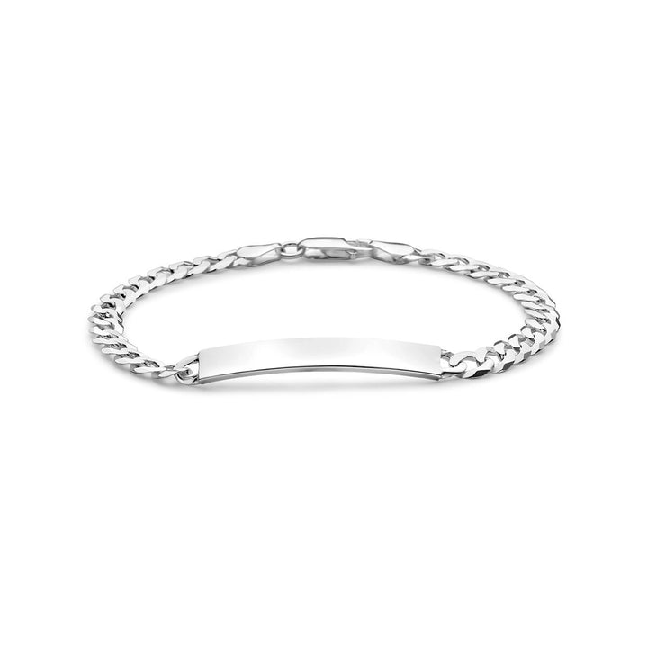 Zilveren heren graveerarmband