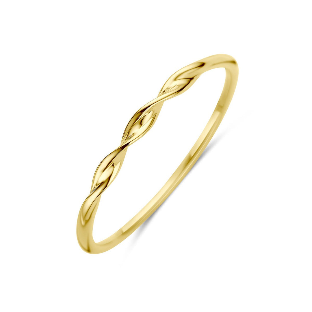 9k Geelgouden gedraaide ring