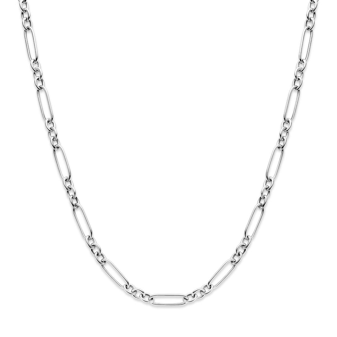 Zilveren anker collier – gerhodineerd 925 zilver
