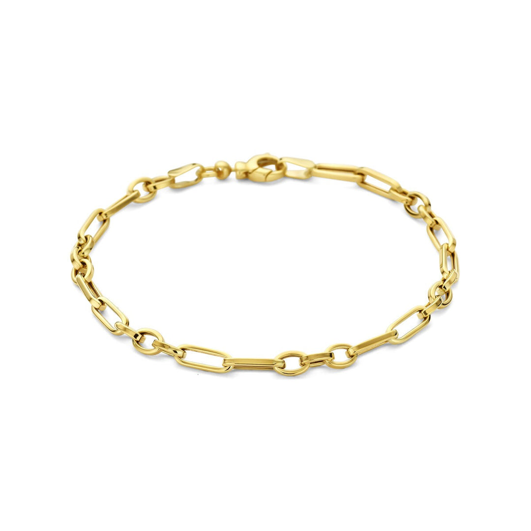 9k Geelgouden anker armband 4 mm