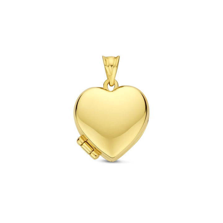 9k Geelgouden Hartjes Medaillon 15 mm