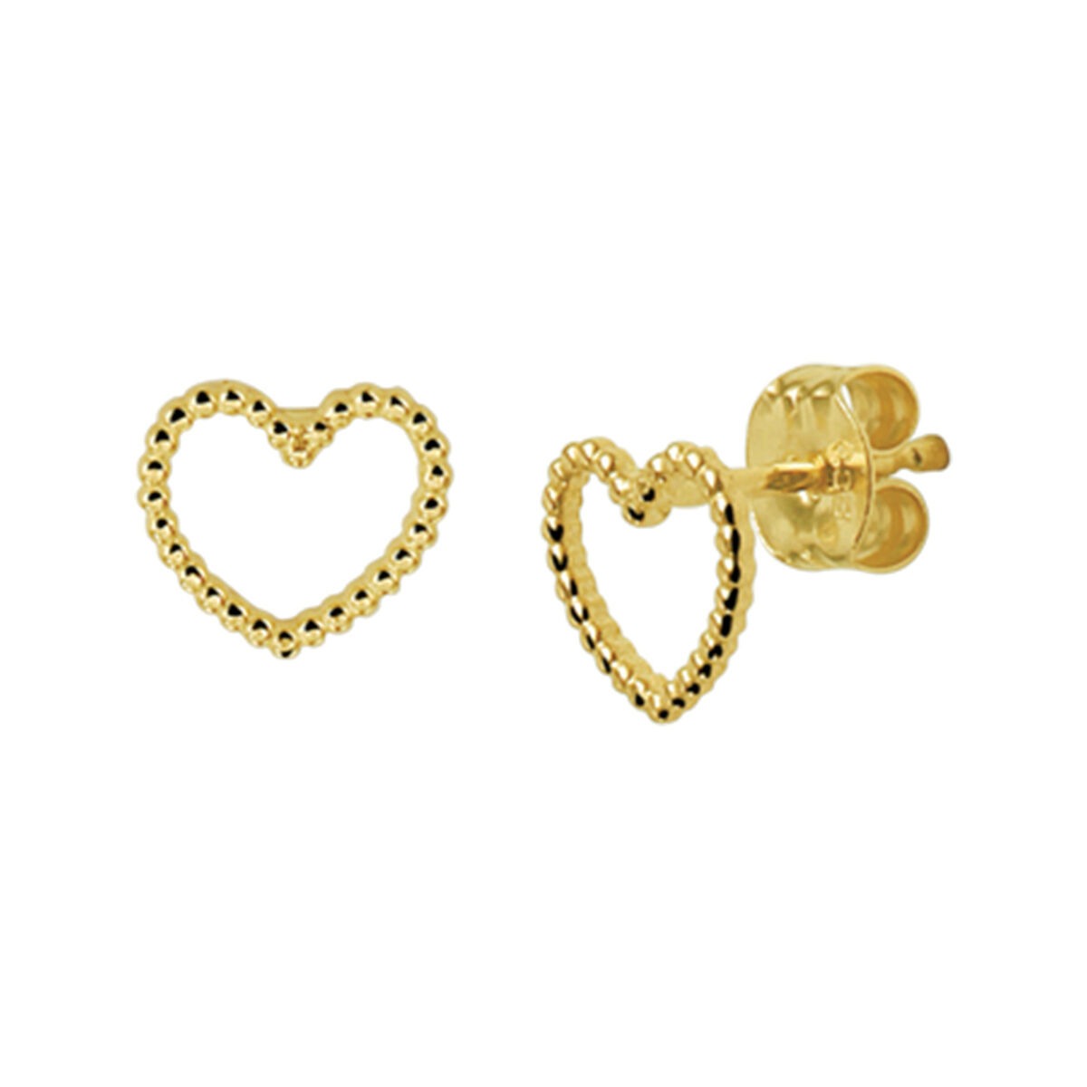 Puces d'oreilles en or – 14k, finition polie