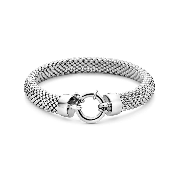Gerhodineerde 925 zilveren schakelarmband