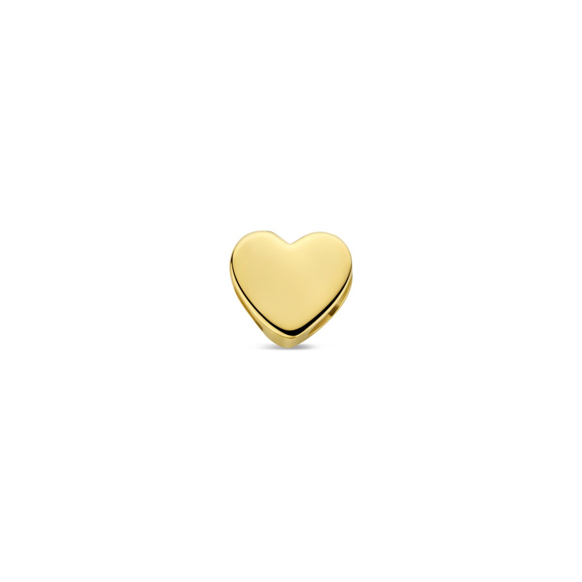Pendentif en or jaune 9 carats en forme de cœur.