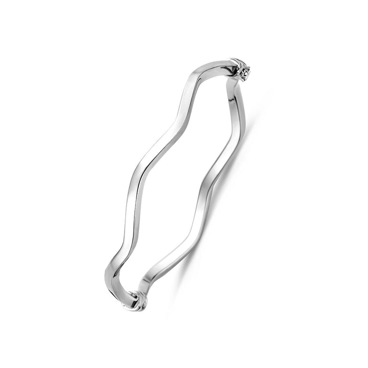 Gerhodineerde 925 zilveren bangle