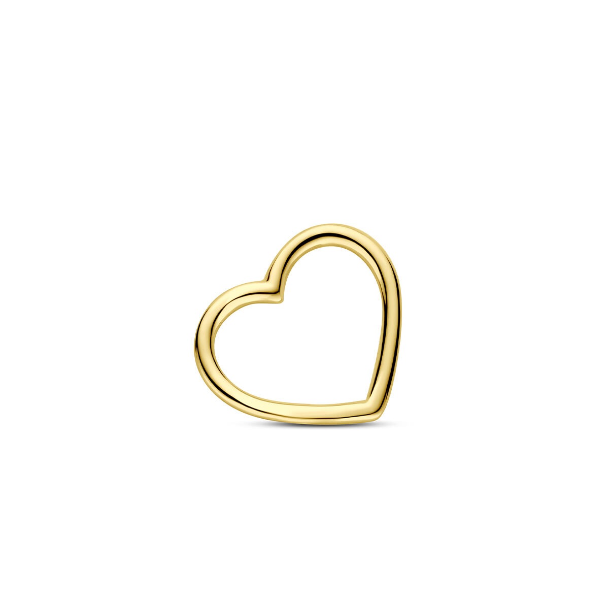 pendentif en cœur en or jaune 14 carats.