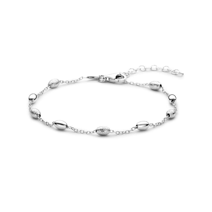 Gerhodineerde 925 zilveren dames armband