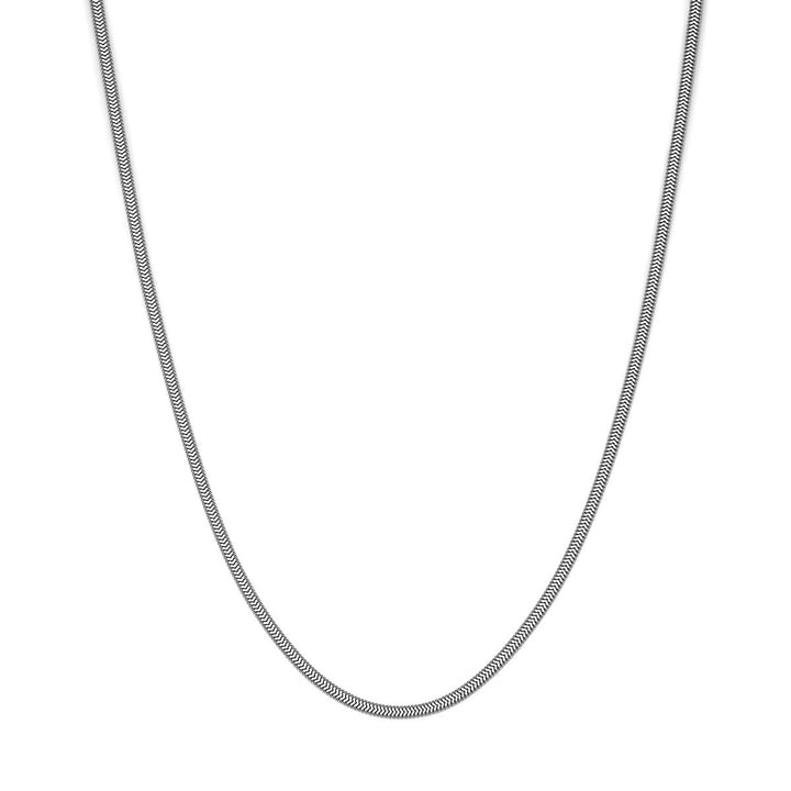 Gerhodineerd 925 zilveren slangencollier