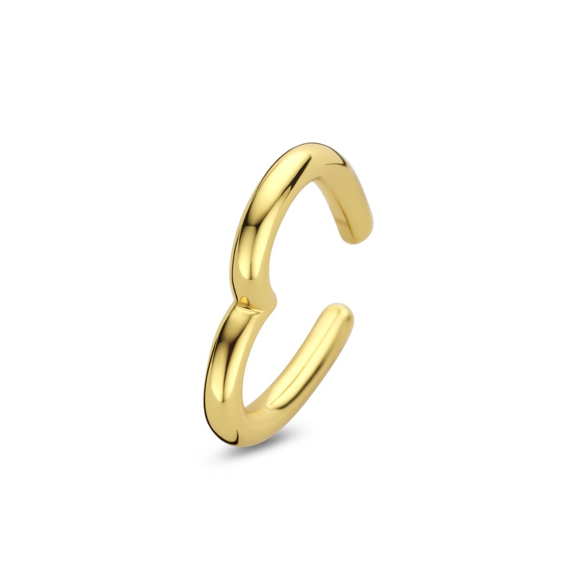 Ear cuff en forme de cœur en argent plaqué or
