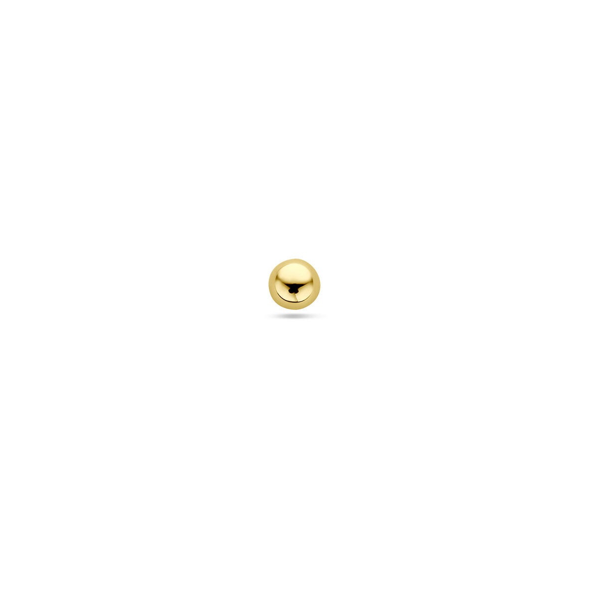 Piercing en or jaune 9 carats avec une finition lisse et ronde.